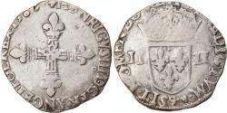 World Coins - Coin, France, Henri III, 1/4 Ecu, 1583, Rennes, , Silver, Duplessy:1133