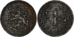 World Coins - Finland, Markka, 1947, Copper,