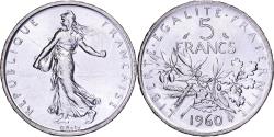 World Coins - France, 5 Francs, Semeuse, 1960, Silver, , Gadoury:770, Le Franc:F.340