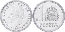 World Coins - Spain, Juan Carlos I, Peseta, 1987, Aluminum, , KM:821