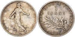 World Coins - France, Franc, Semeuse, 1915, Paris, Silver, , Gadoury:467, KM:844.1