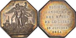 World Coins - France, Token, Société Anonyme des Mines de la Loire, 1874, Borrel.A