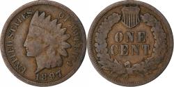 Us Coins - United States, Cent, Indian Head, 1897, Philadelphia, Bronze, , KM:90a