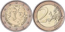 World Coins - Belgium, Albert II, 2 Euro, 100th Women's Day, 2011, Brussels, Bimetallic, SPL