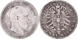 World Coins - Coin, German States, PRUSSIA, Wilhelm I, 2 Mark, 1876, Frankfurt,