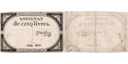 World Coins - France, 5 Livres, 10 brumaire de l'an 2 - (31 octobre 1793), 6825, EF(40-45)