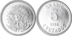 World Coins - Coin, Brazil, 5 Cruzados, 1988