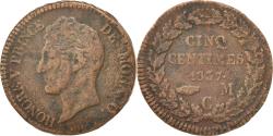 World Coins - Coin, Monaco, Honore V, 5 Centimes, Cinq, 1837, Monaco, , Copper