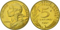 World Coins - Coin, France, Marianne, 5 Centimes, 1997, Paris, BE, , Aluminum-Bronze