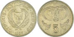 World Coins - Coin, Cyprus, 5 Cents, 1987
