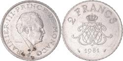 World Coins - Coin, Monaco, 2 Francs, 1981