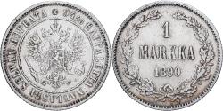 World Coins - Finland, Alexander III, Markka, 1890, Helsinki, Silver, , KM:3.2