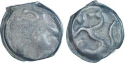 Ancient Coins - Coin, Senones, potin à la tête d’indien, 1st century BC, Sens,