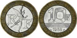 World Coins - France, Génie, 10 Francs, 1988, , Bi-Metallic, KM:964.1, Gadoury:827