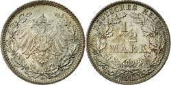 World Coins - Coin, GERMANY - EMPIRE, 1/2 Mark, 1913, Berlin, , Silver, KM:17