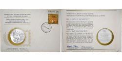 World Coins - Botswana, Medal + stamp, International Society of Postmasters, 1976, Silver