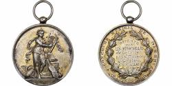 World Coins - France, Medal, Concours musical de Damery, 1882, Silver,