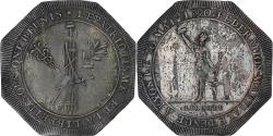 World Coins - France, Medal, Constitution, Assemblée Nationale, Lyon, 1790, Silvered bronze