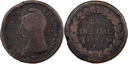 World Coins - France, Decime, Dupré, Geneva, Copper,