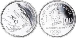 World Coins - Coin, France, Ski jumpers, JO Albertville 92, 100 Francs, 1991, ESSAI