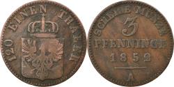 World Coins - Coin, German States, PRUSSIA, Friedrich Wilhelm IV, 3 Pfennig, 1852,