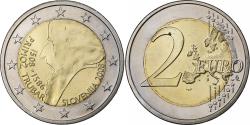 World Coins - Slovenia, 2 Euro, Primož Trubar, 2008, Utrecht, Bi-Metallic,