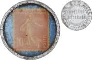 World Coins - France, Société Générale, 10 Centimes, Timbre-Monnaie, , Aluminium