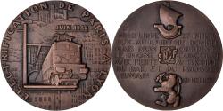 World Coins - France, Medal, S.N.C.F, Electrification Paris-Lyon, Railway, 1952, Marcel