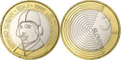 World Coins - Slovenia, 3 Euro, First powered aircraft, 2009, Vantaa, Bi-Metallic,
