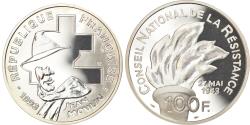 World Coins - Coin, France, Jean Moulin, 100 Francs, 1993, BE, , Silver, KM:1023