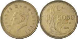 World Coins - Coin, Turkey, 5000 Lira, 1993