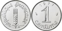 World Coins - France, 1 Centime, Épi, 1977, MDP, série FDC, Stainless Steel,