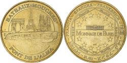 World Coins - France, Tourist token, Bateaux mouches, pont de l'Alma, 2008, MDP, Nordic gold