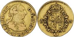 World Coins - Spain, Carlos III, 1/2 Escudo, 1786, Madrid, Gold, , KM:425.1