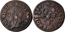 World Coins - Coin, France, Louis XIII, Double tournois de Warin, tête à gauche, Double
