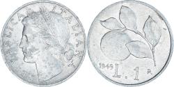 World Coins - Coin, Italy, Lira, 1949, Rome, , Aluminum, KM:87