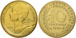 World Coins - Coin, France, Marianne, 10 Centimes, 1984, Paris, série FDC,