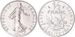 World Coins - Coin, France, Semeuse, 1/2 Franc, 1990, série FDC, , Nickel, Gadoury:429