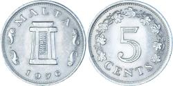 World Coins - Coin, Malta, 5 Cents, 1976