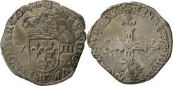 World Coins - Coin, France, Henri IV, 1/8 Ecu, 1607, Nantes, , Silver, Duplessy:1223