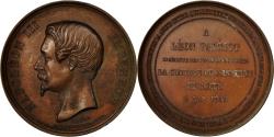 World Coins - France, Medal, Napoléon III, Endiguement de la Seine, 1858, Caqué,