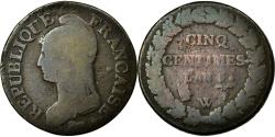 World Coins - Coin, France, Dupré, 5 Centimes, 1796, Lille, , Bronze, KM:640.11