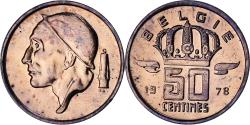 World Coins - Belgium, Baudouin I, 50 Centimes, 1978, , Bronze, KM:145
