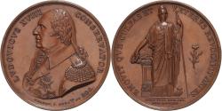 World Coins - France, Medal, Louis XVIII, L'Académie de France à Rome, 1815, Bronze, Brandt
