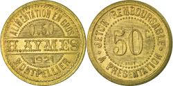 World Coins - Coin, France, Alimentation en Gros, H. AYMES, Montpellier, 50 Centimes