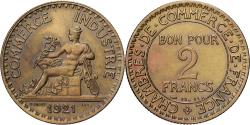 World Coins - France, Franc, Chambre de commerce, 1921, Paris, Cupro-Aluminium,