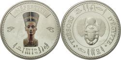 World Coins - France, Medal, Trésors d'Egypte, Nefertiti, , Copper-nickel