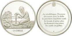 World Coins - France, Medal, La drille, Sciences & Technologies, , Silver