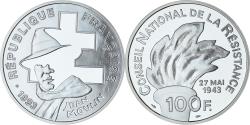 World Coins - France, Jean Moulin, 100 Francs, 1993, Paris, Proof / BE, , Silver