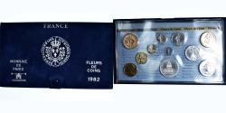 World Coins - Coin, France, Coffret 1 c. à 100 frs., 1982, Monnaie de Paris,